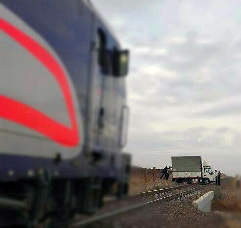 هوشیاری راننده قطار از تصادف با کامیون جلوگیری کرد