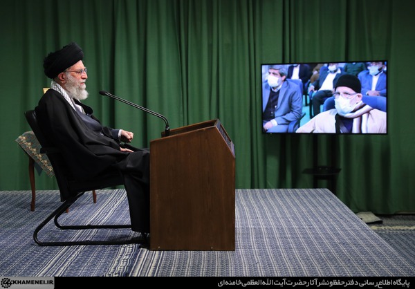 نشست تصویری رهبر انقلاب آیت الله خامنه ای با مداحان اهلبیت در سالروز ولادت حضرت زهرا سلاماللهعلیها