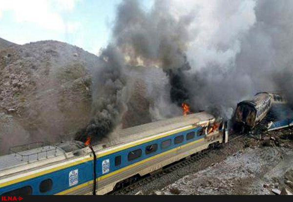 حادثه آتش سوزی قطار تبریز مشهد