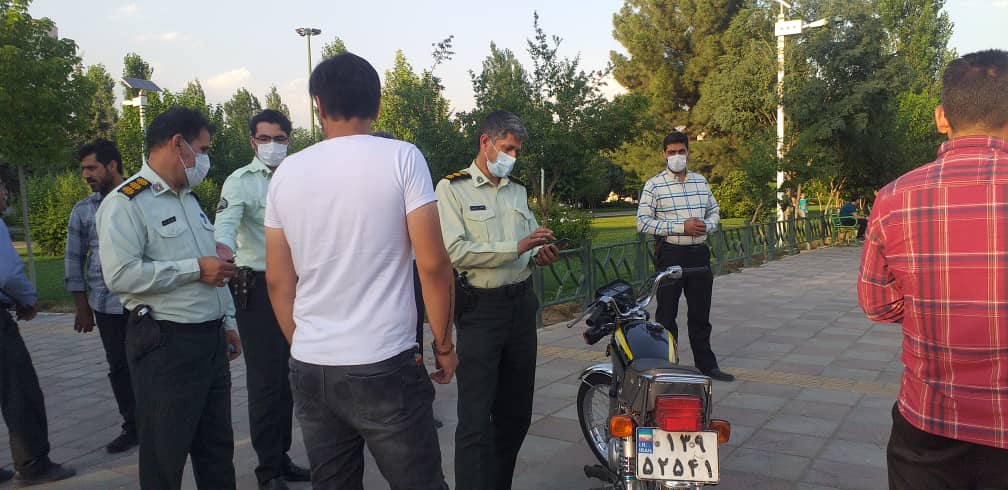 عملیات پلیسی برای پاکسازی پارک های محله خلیج فارس  