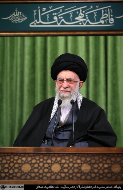 نشست تصویری رهبر انقلاب آیت الله خامنه ای با مداحان اهلبیت در سالروز ولادت حضرت زهرا سلاماللهعلیها