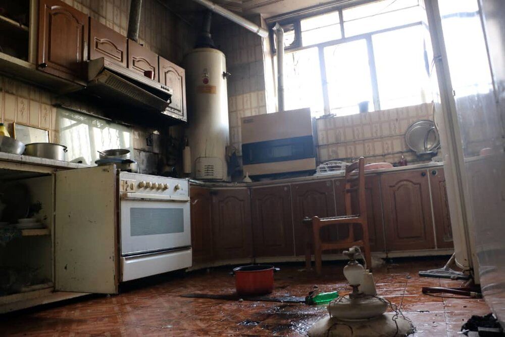 انفجار مهیب منزل مسکونی در خیابان جابرانصاری+عکس