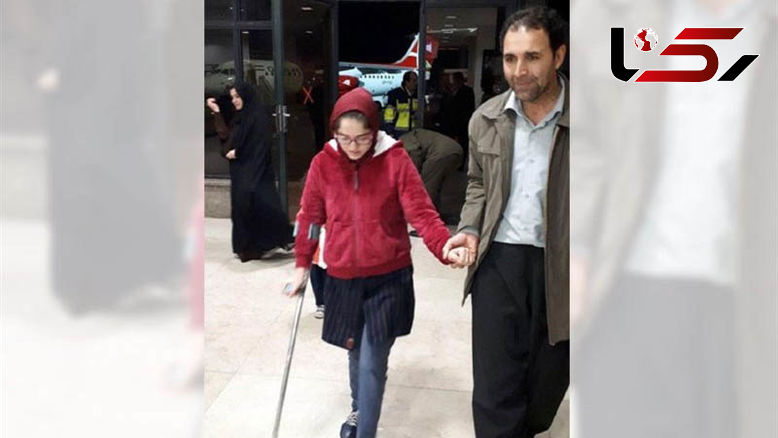 هانیه دختر فداکار سرپلذهابی بالاخره راه رفت +عکس