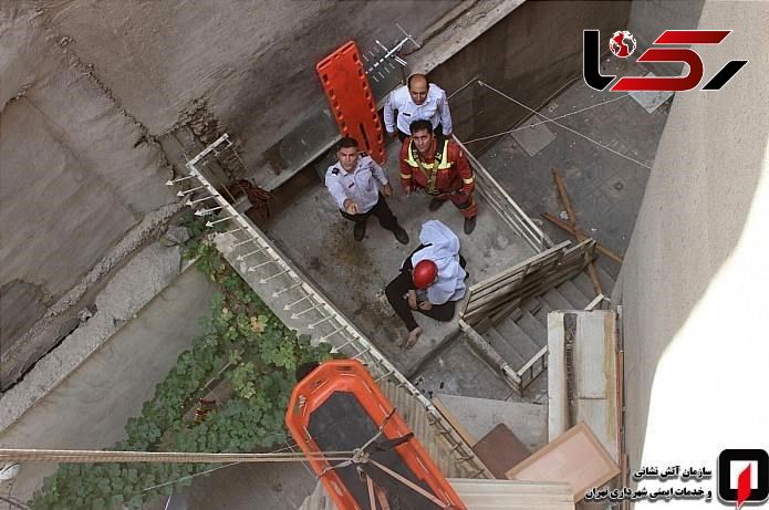 اتفاق عجیب پس از سقوط زن جوان تهرانی ازارتفاع 4 متری بالکن + عکس 