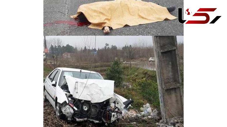 عکس دلخراش از جسد مرد گیلانی وسط خیابان